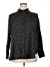 H&M 100% Polyester Polka Dots Black Long Sleeve Blouse Size XL - photo 1