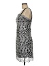 Aspeed Graphic Silver Cocktail Dress Size M - photo 5