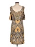 Veronica M. Paisley Brown Casual Dress Size L - photo 2