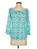 Walker & Wade Teal Blue 3/4 Sleeve Blouse Size XS - photo 1