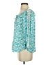 Walker & Wade Teal Blue 3/4 Sleeve Blouse Size XS - photo 5