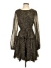 VICI 100% Polyester Animal Print Multi Color Brown Cocktail Dress Size XS - photo 1