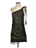H:ours 100% Polyester Metallic Black Cocktail Dress Size S - photo 1