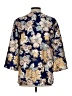 Unbranded Floral Blue 3/4 Sleeve Blouse Size L - photo 2