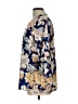 Unbranded Floral Blue 3/4 Sleeve Blouse Size L - photo 5