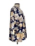 Unbranded Floral Blue 3/4 Sleeve Blouse Size L - photo 4