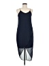 H&M 100% Polyester Solid Blue Cocktail Dress Size 6 - photo 1