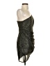 H:ours 100% Polyester Metallic Black Cocktail Dress Size S - photo 4