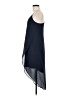 H&M 100% Polyester Solid Blue Cocktail Dress Size 6 - photo 5