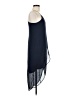 H&M 100% Polyester Solid Blue Cocktail Dress Size 6 - photo 4