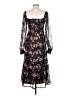 Lost + Wander Floral Black Casual Dress Size S - photo 2
