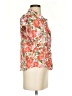MNG Floral Orange Short Sleeve Blouse Size 4 - photo 4