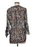 About A Girl 100% Polyester Paisley Blue 3/4 Sleeve Blouse Size M - photo 2
