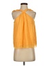 FRAME 100% Silk Orange Sleeveless Silk Top Size XS - photo 1