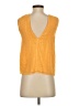 FRAME 100% Silk Orange Sleeveless Silk Top Size XS - photo 2