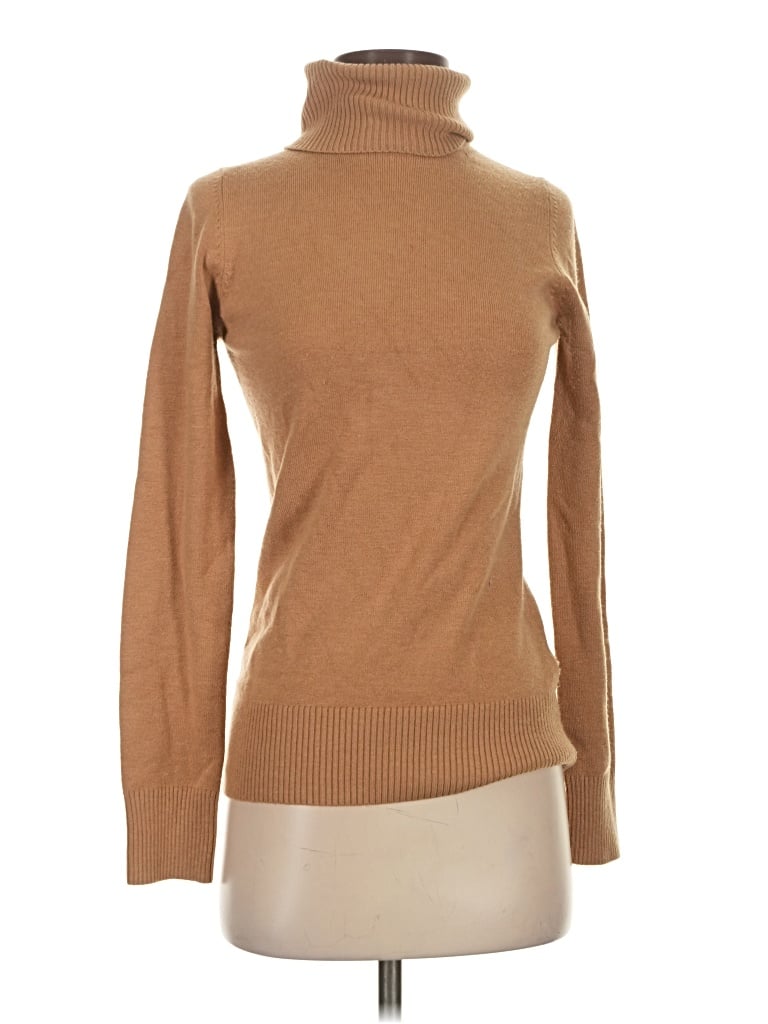 Pre-owned French Connection Turtleneck Sweater In Brown