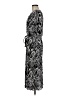 Connected Apparel 100% Polyester Paisley Black Casual Dress Size 6 - photo 5