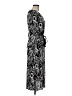 Connected Apparel 100% Polyester Paisley Black Casual Dress Size 6 - photo 4