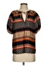 Unbranded 100% Cotton Orange Short Sleeve Blouse Size S (estimated) - photo 1