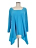 Slinky Brand Blue 3/4 Sleeve Top Size L - photo 1