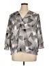 Covington Gray 3/4 Sleeve Blouse Size XL - photo 1