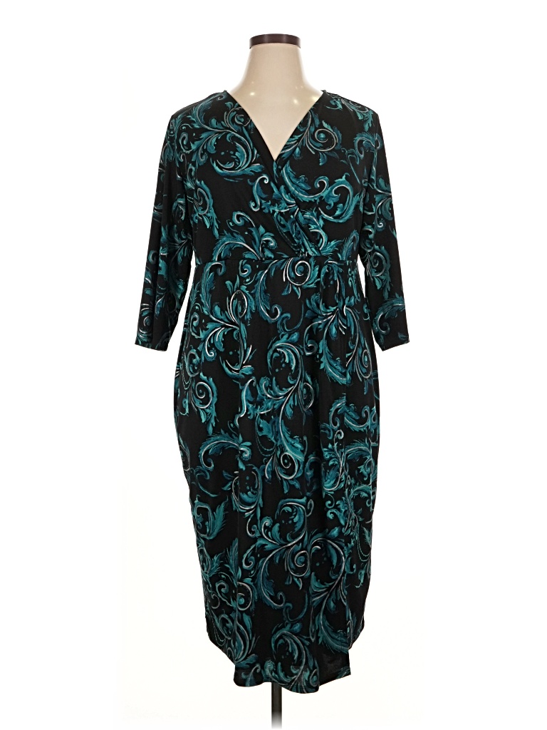 Pre-owned Catherines Casual Dress In Blue