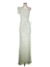 Mac Duggal 100% Polyester Silver Green Cocktail Dress Size 4 - photo 1