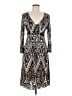 GNW Paisley Brown Cocktail Dress Size M - photo 1