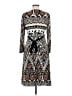 GNW Paisley Brown Cocktail Dress Size M - photo 2