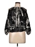 ECI 100% Polyester Black 3/4 Sleeve Blouse Size L - photo 1
