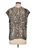 J.Crew 100% Polyester Animal Print Teal Sleeveless Blouse Size L - photo 1