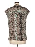J.Crew 100% Polyester Animal Print Teal Sleeveless Blouse Size L - photo 2