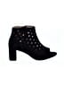 Bettye Muller 100% Leather Black Ankle Boots Size 7 1/2 - photo 1