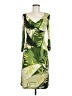 BCBGMAXAZRIA Tropical Green Cocktail Dress Size M - photo 1