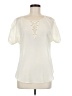 Cooper & Ella 100% Polyester Ivory Short Sleeve Blouse Size M - photo 1