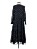 Madewell 100% Polyester Paisley Black Casual Dress Size XS - photo 2
