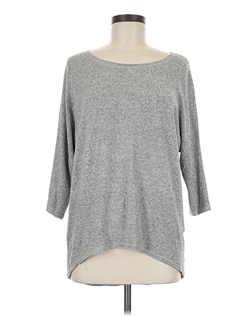 Pre-owned Moa Moa 3/4 Sleeve T-shirt In Gray