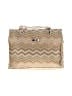 Unbranded 100% Polyester Chevron-herringbone Gold Tan Satchel One size - photo 1