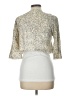 David Meister 100% Silk Metallic Gold Jacket Size 10 - photo 2