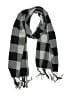 Unbranded Checkered-gingham Gray Black Scarf One size - photo 1