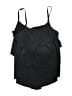 Aqua Green Black Swimsuit Top Size XL (estimated) - photo 2