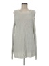 Trouve 100% Cotton Silver Pullover Sweater Size M - photo 1