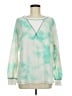 Pink Lily Tie-dye Teal Pullover Sweater Size M - photo 1