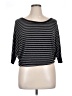 Soprano Gray 3/4 Sleeve Top Size L - photo 1