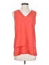 MICHAEL Michael Kors 100% Polyester Orange Sleeveless Blouse Size S - photo 1