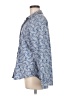 L.L.Bean 100% Cotton Paisley Blue Long Sleeve Button-Down Shirt Size M - photo 5