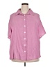 Unbranded 100% Polyester Pink Short Sleeve Blouse Size 2X - photo 1