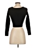 Shein 100% Viscose Black 3/4 Sleeve Top Size 4 - photo 2