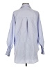 Assorted Brands 100% Polyester Stripes Blue 3/4 Sleeve Blouse Size S - photo 2