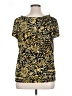 Claudia Richard Gold Short Sleeve Blouse Size XL - photo 2